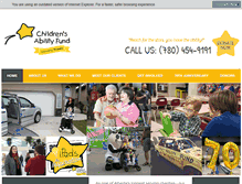 Tablet Screenshot of childrensabilityfund.ca